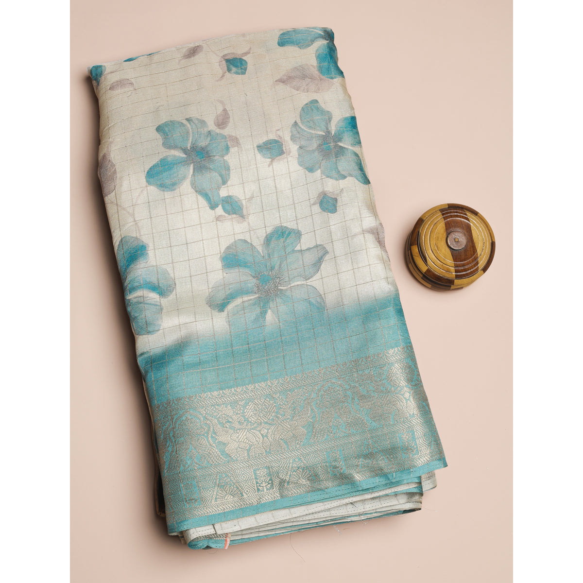 SEMI TUSSAR PRINTED FABRIC