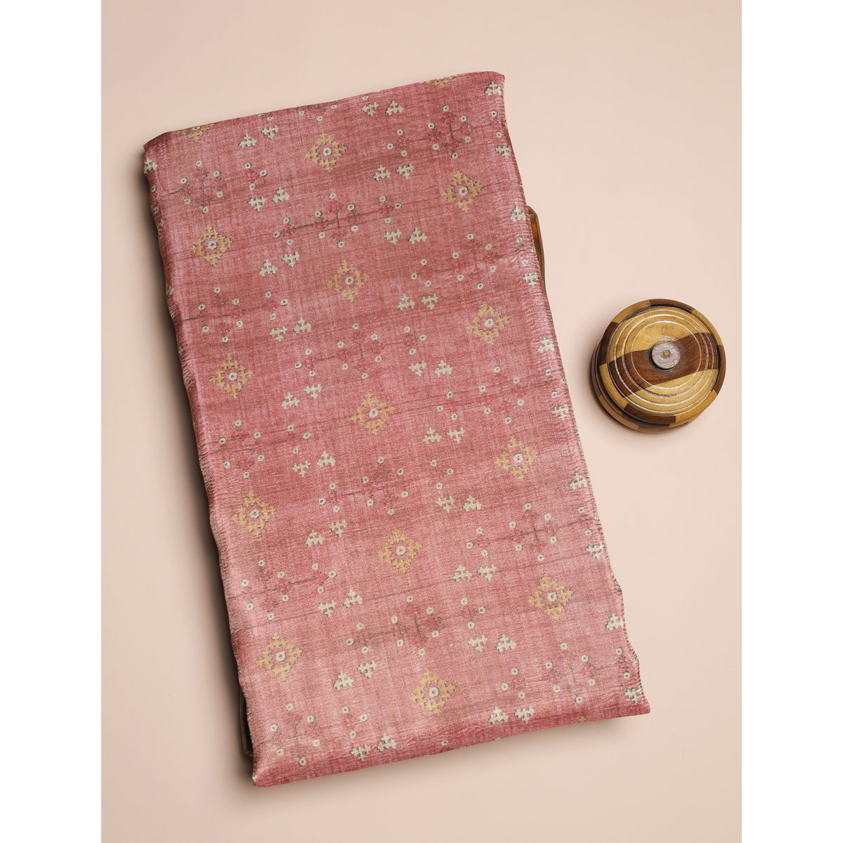 SEMI TUSSAR PRINTED FABRIC