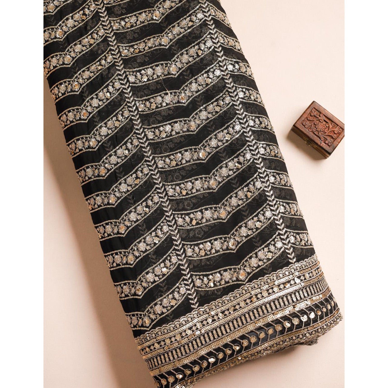 GEORGETTE EMBROIDERED FABRIC