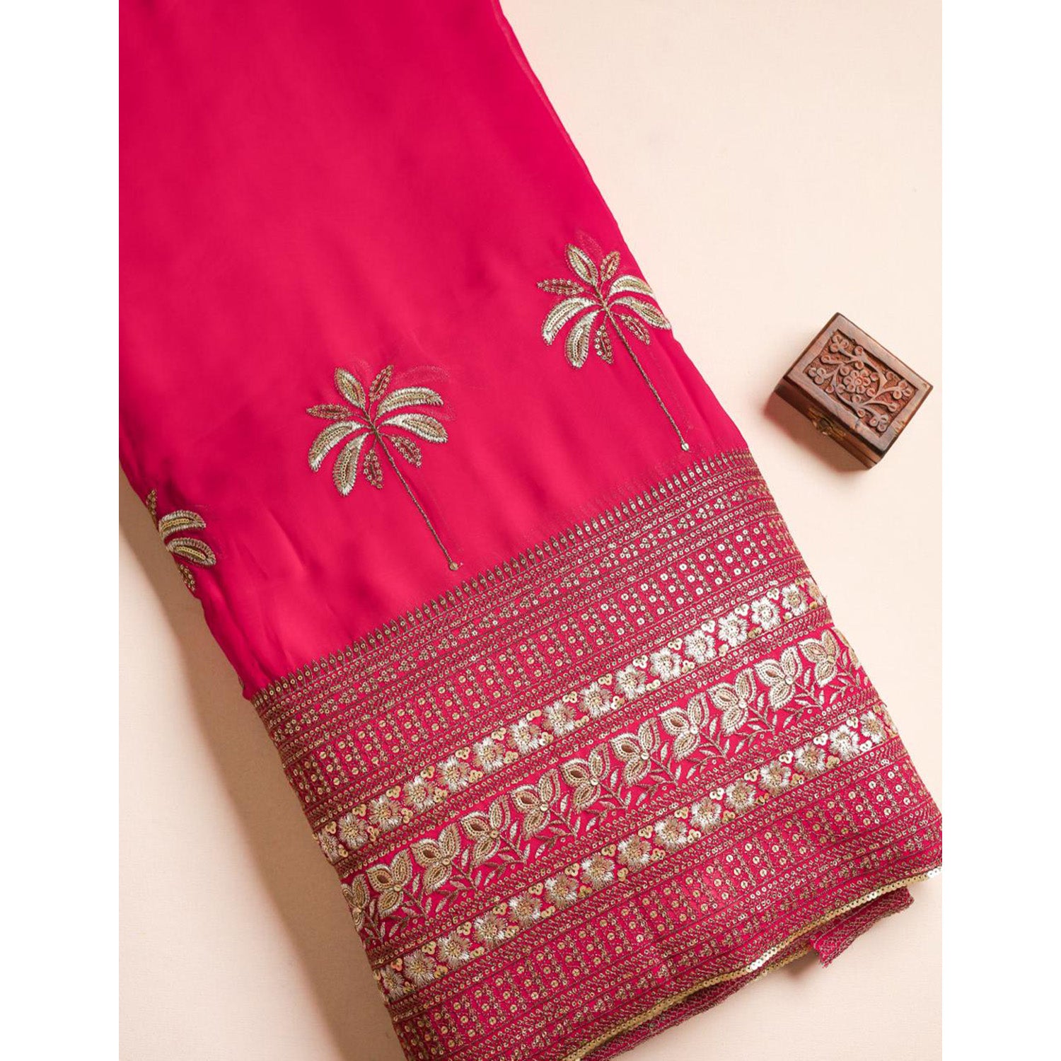 GEORGETTE EMBROIDERED FABRIC