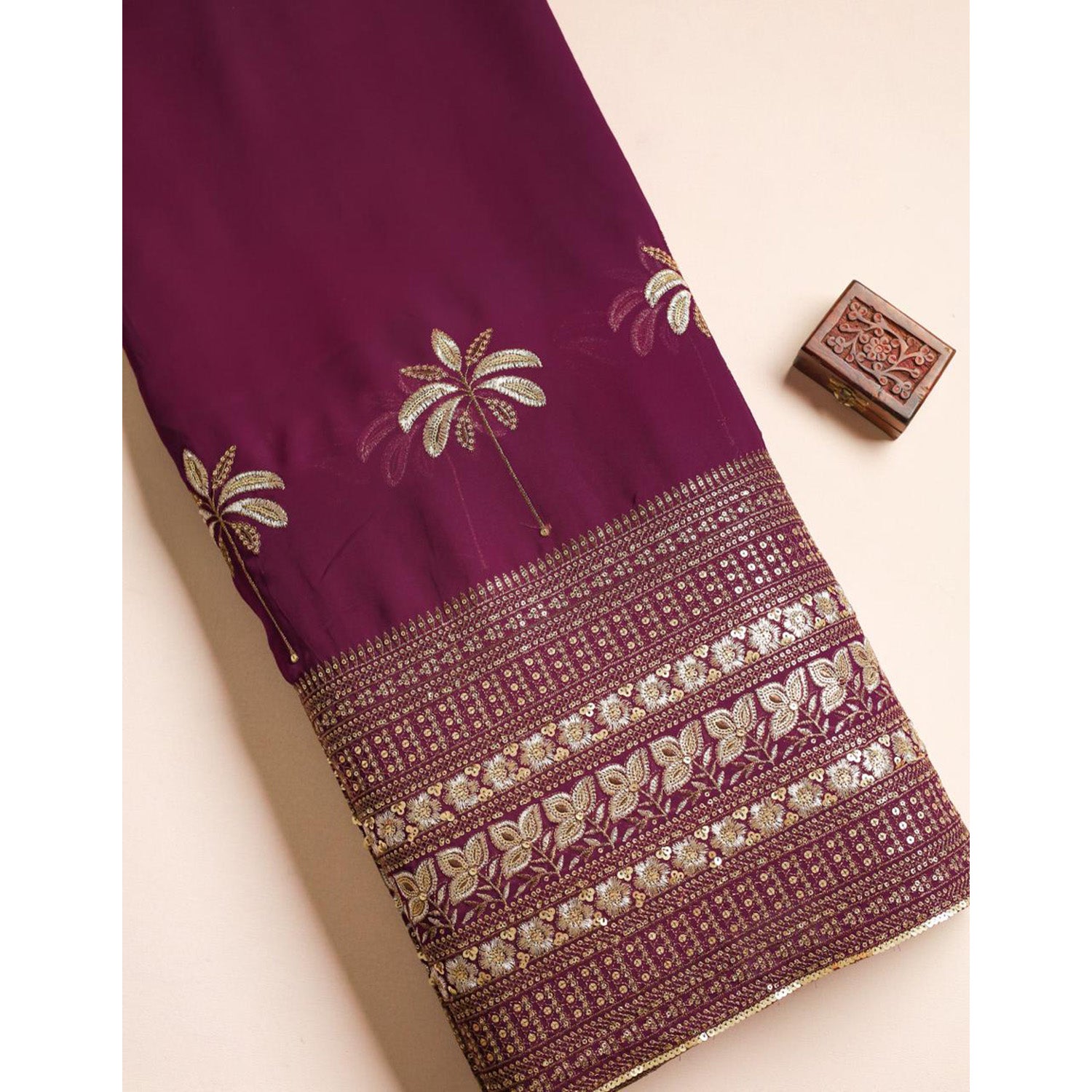 GEORGETTE EMBROIDERED FABRIC