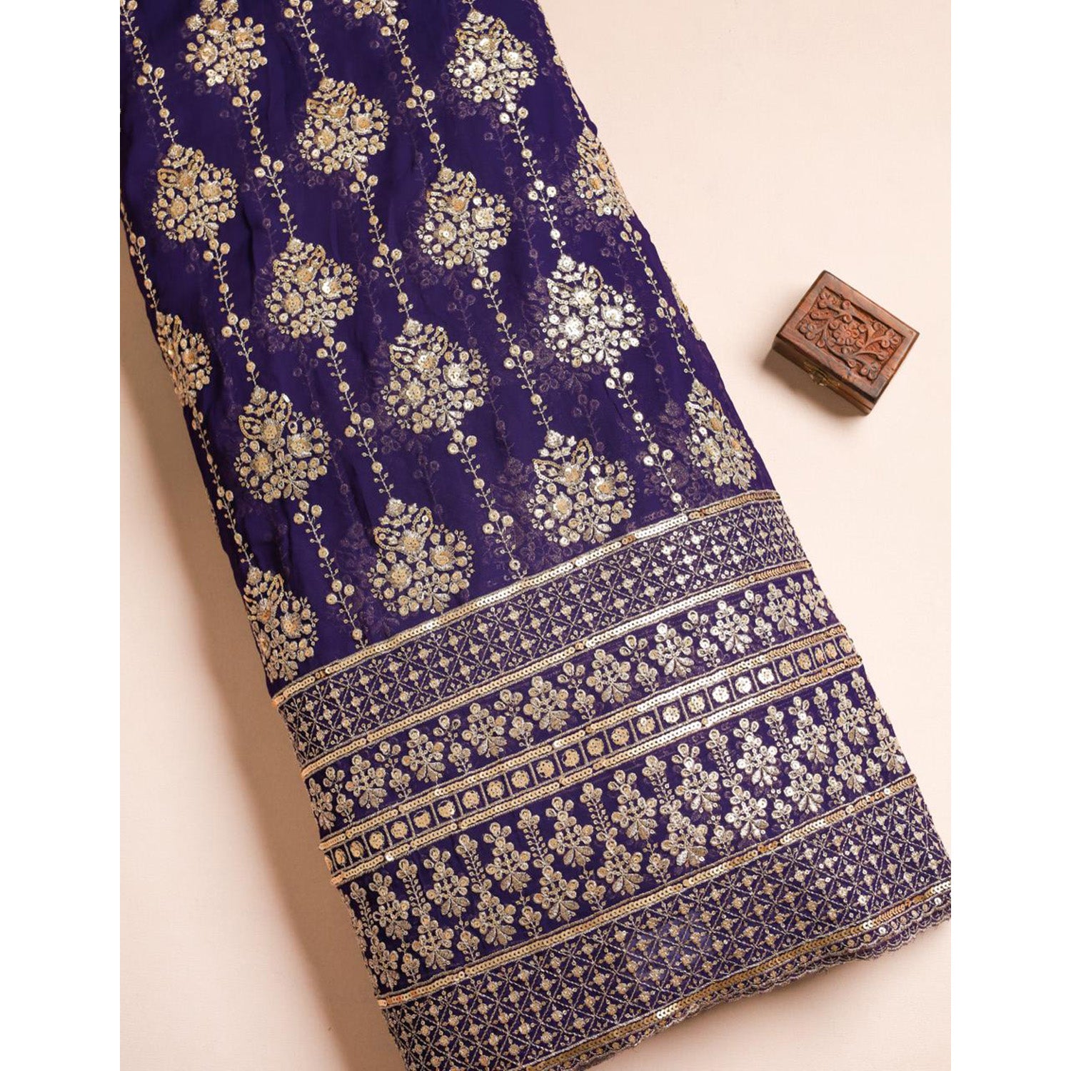 GEORGETTE EMBROIDERED FABRIC