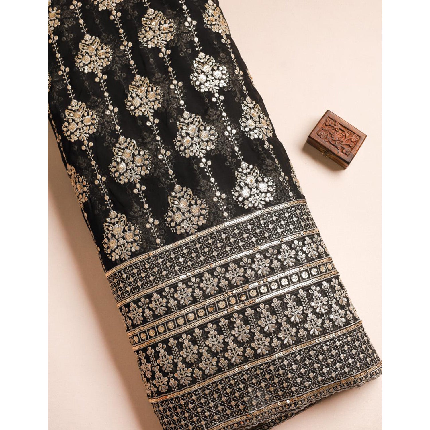 GEORGETTE EMBROIDERED FABRIC