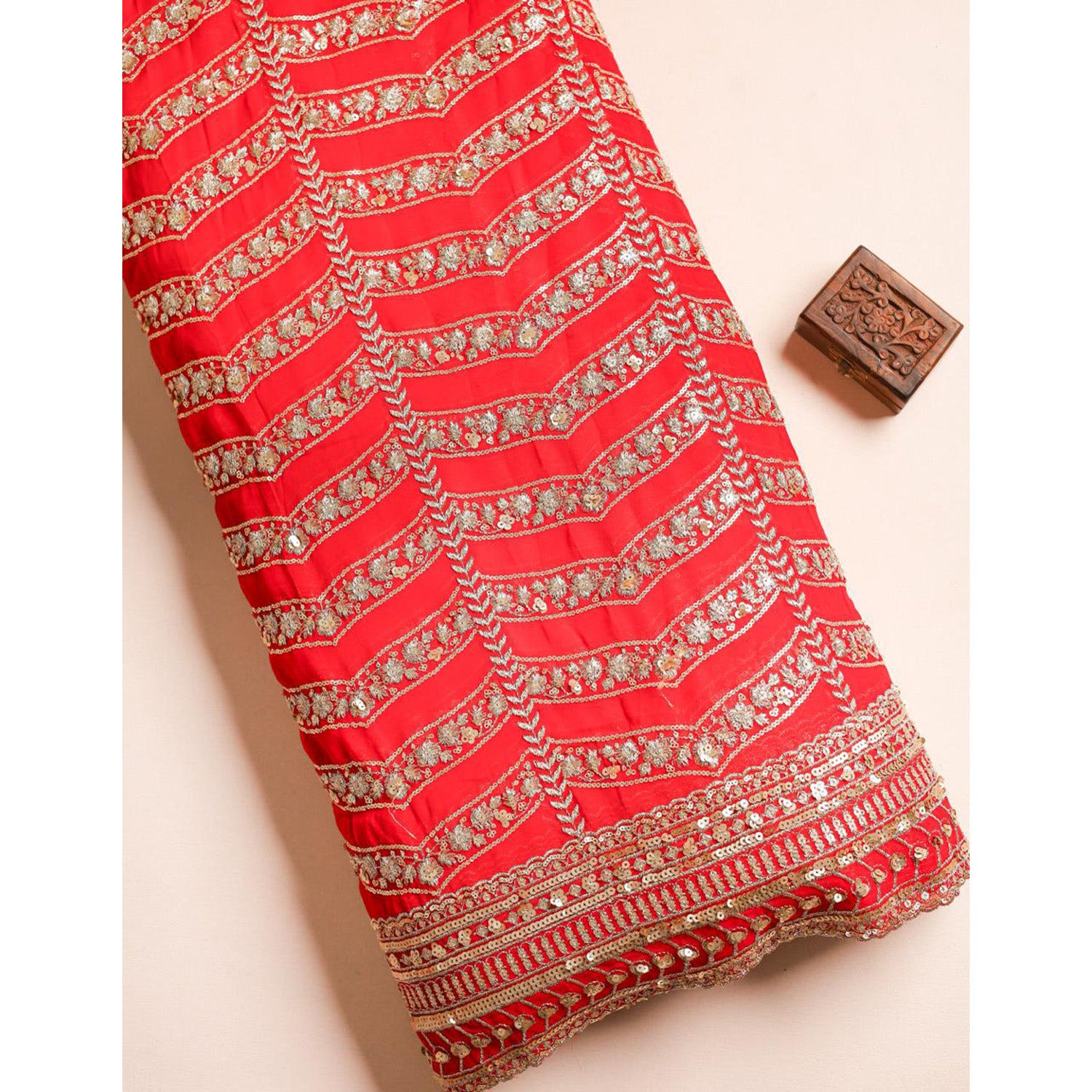 GEORGETTE EMBROIDERED FABRIC