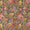 Fancy Modal Chanderi Silk Feel Cedar Colour Gold Floral Print 43 Inches Width Fabric