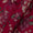 Buy Fancy Modal Chanderi Silk Feel Raspberry Colour Gold Jaal Print Fabric Online 9019AU2