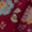 Fancy Modal Chanderi Silk Feel Crimson Red Colour Gold Jaal Print 43 Inches Width Fabric
