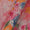 Fancy Modal Chanderi Silk Feel Sugar Coral Colour Gold Jaal Print 43 Inches Width Fabric