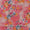 Fancy Modal Chanderi Silk Feel Sugar Coral Colour Gold Jaal Print 43 Inches Width Fabric