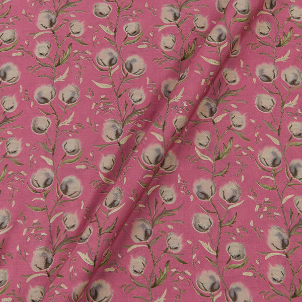 Fancy Modal Chanderi Silk Feel Light Pink Colour Gold Jaal Print 43 Inches Width Fabric