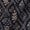 Fancy Modal Chanderi Silk Feel Black Colour Gold Leaves Print Fabric Online 9019I3