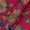 Fancy Modal Chanderi Silk Feel Rani Pink Colour Gold Floral Print Fabric Online 9019P2