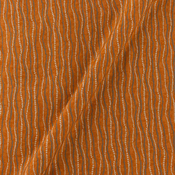 Fancy Modal Chanderi Silk Feel Fanta Orange Colour Bandhani Print Fabric Online 9019W3