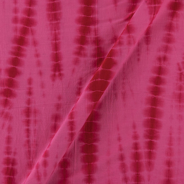 Cotton Pink & Crimson Red Colour Tie Dye Fabric Online 9020AK