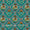 Aqua Marine Colour Patola Print Fancy Cotton Fabric 9023G4