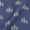 Premium Pure Linen Blue Horizon Colour Leaves Print Fabric Online 9032A7