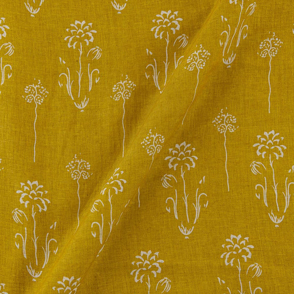 Premium Pure Golden Olive Colour Butta Print Fabric Online 9032C5