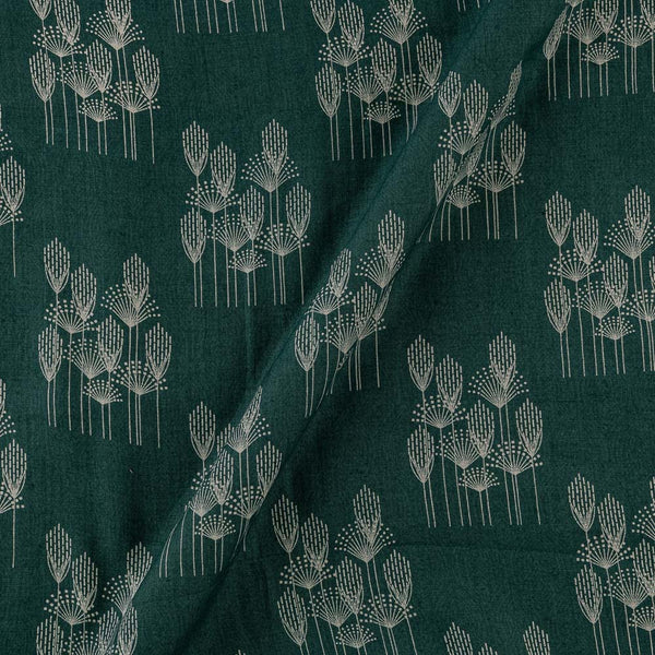 Premium Pure Duck Green Colour Floral Print Fabric Online 9032E4
