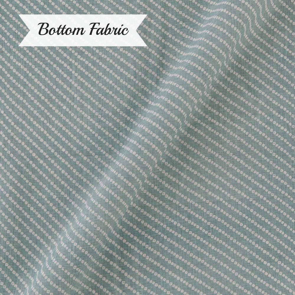 Linen Cotton Striped Dress Fabric | Don't Be Noisy - Indigo