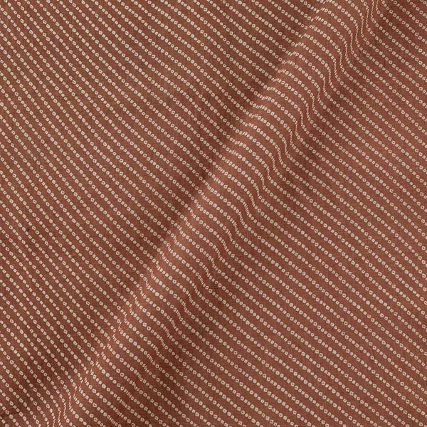 Premium Pure Brick Colour Bandhani Print Fabric Online 9032G2