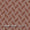 Premium Pure Linen Brick Colour Geometric Print 43 Inches Width Fabric