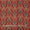 Mul Satin Brick Colour Mughal Butta Print Fabric Online 9050AL
