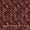 Buy Mul Satin Silk Feel Dark Maroon Colour Floral Jaal Print Fabric Online 9050BI2