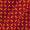 Dusty Gamathi Red Colour Small Leaves Print 45 Inches Width Cotton Fabric