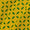 Dusty Gamathi Lemon Yellow Colour Small Leaves Print 45 Inches Width Cotton Fabric