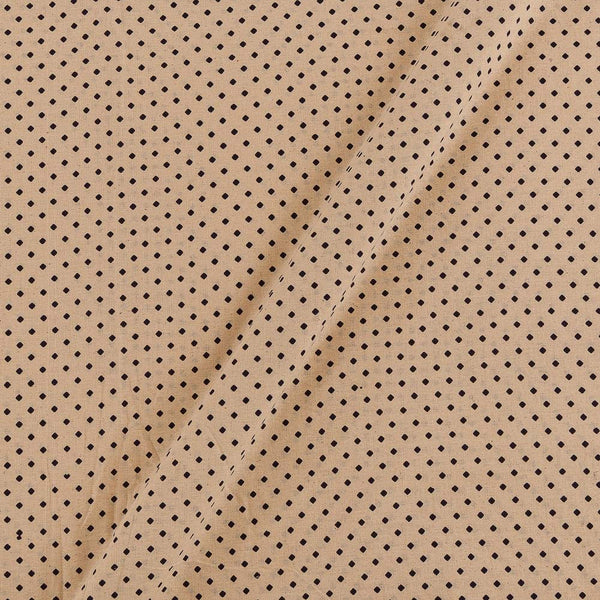 Cotton Off White Colour Geometric Print Fabric 9072DI