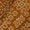 Dusty Gamathi Mustard Brown Colour Patola Print 45 Inches Width Cotton Fabric