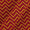 Dusty Gamathi Red Colour Chevron Print 45 Inches Width Cotton Fabric