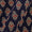 Ajrakh Gamathi Theme Cotton Violet Blue Colour Floral Print Fabric Online 9072ES3