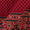 Ajrakh Gamathi Theme Cotton Red Colour Dots with Daman Border Print Fabric Online 9072FA1