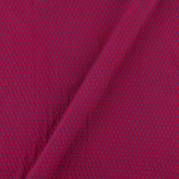 Ajrakh Gamathi Theme Cotton Rani Pink Colour Leaves Print Fabric Online 9072FF2