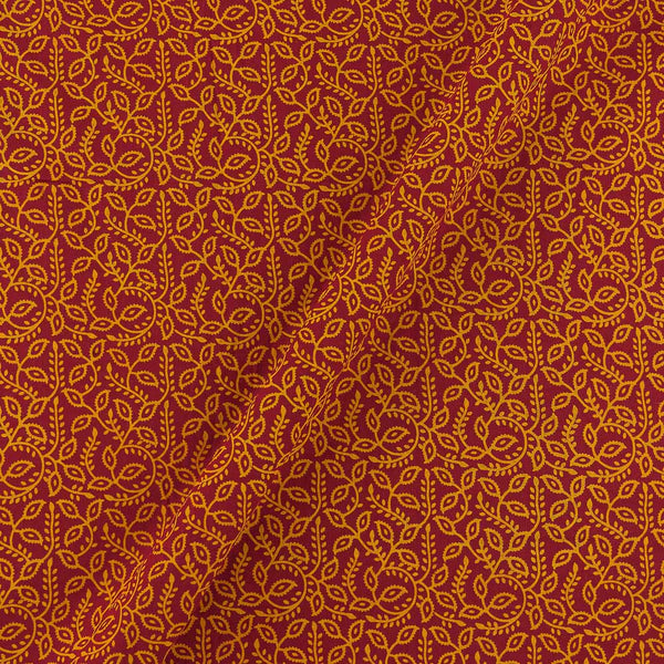 Dusty Gamathi Red Colour Jaal Print Cotton Fabric Online 9072FL6