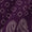Dusty Gamathi Purple Wine Colour Floral with Daman Border Print Cotton Fabric Online 9072FN5