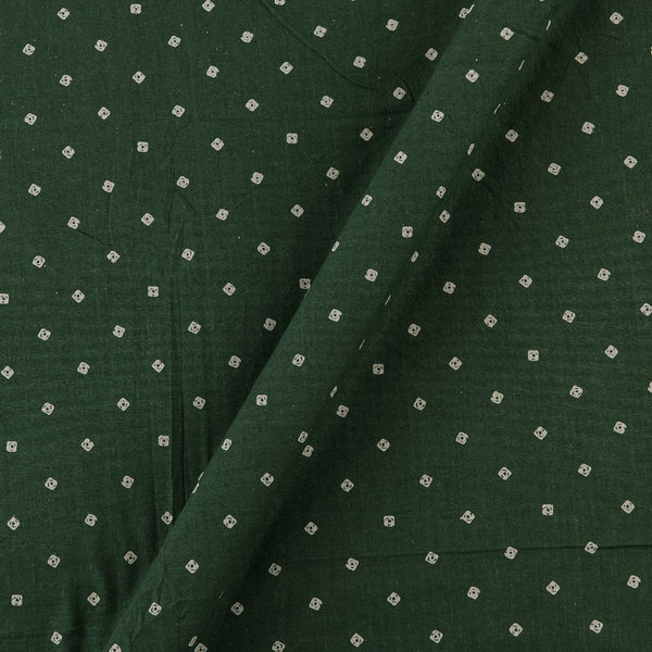 Dusty Gamathi Dark Green Colour Bandhani Print Cotton Fabric