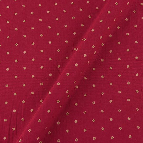 Dusty Gamathi Pink Colour Bandhani Print Cotton 45 Inches Width Fabric
