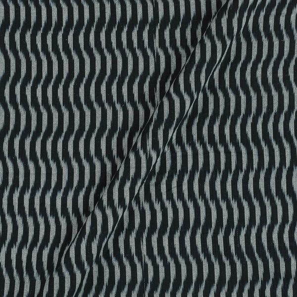 Ikat Cotton Black Colour 42 Inches Width Washed Fabric freeshipping - SourceItRight