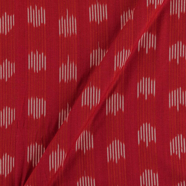Cotton Ikat Red Colour Washed Fabric Online S9150C19