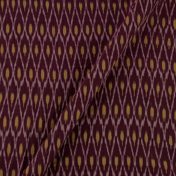 Mercerised Cotton Ikat Plum Colour Fabric Online 9151AR