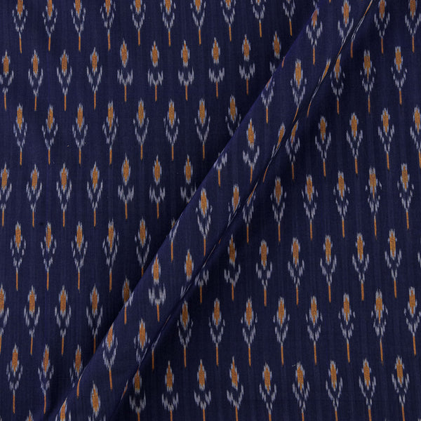 Mercerised Cotton Ikat Violet Blue Colour Fabric Online 9151EY