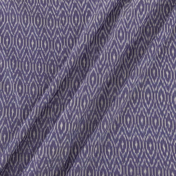 Mercerised Cotton Ikat Blue X Grey Cross Tone Fabric Online 9151HC