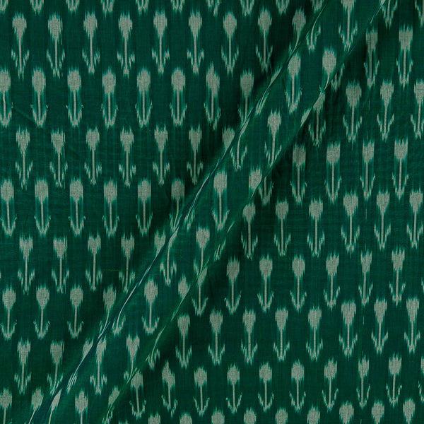 Mercerised Cotton Ikat  Dark Green Colour Fabric Online 9151MI2
