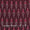Mercerised Cotton Ikat Maroon Colour Fabric freeshipping - SourceItRight