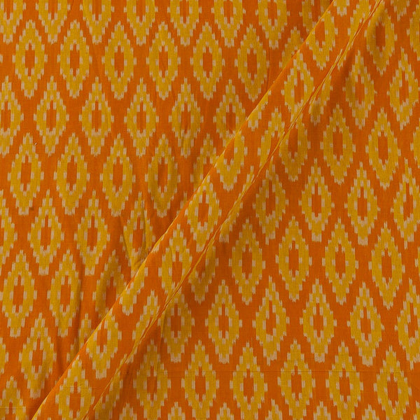 Mercerised Cotton Ikat Fanta Orange Colour Fabric Online 9151QG2