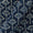 Natural Indigo Dye Jaal Block Print on 43 Inches Width Cotton Fabric