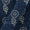 Natural Indigo Dye Floral Block Print on 43 Inches Width Cotton Fabric