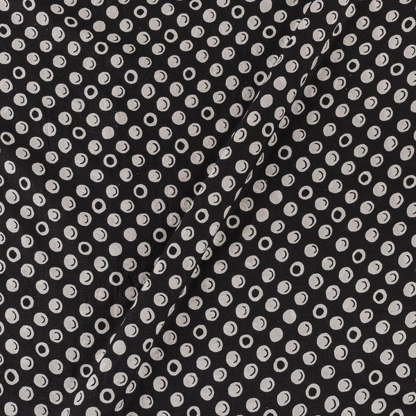 Soft Cotton Black Colour Polka Print 43 Inches Width Fabric freeshipping - SourceItRight